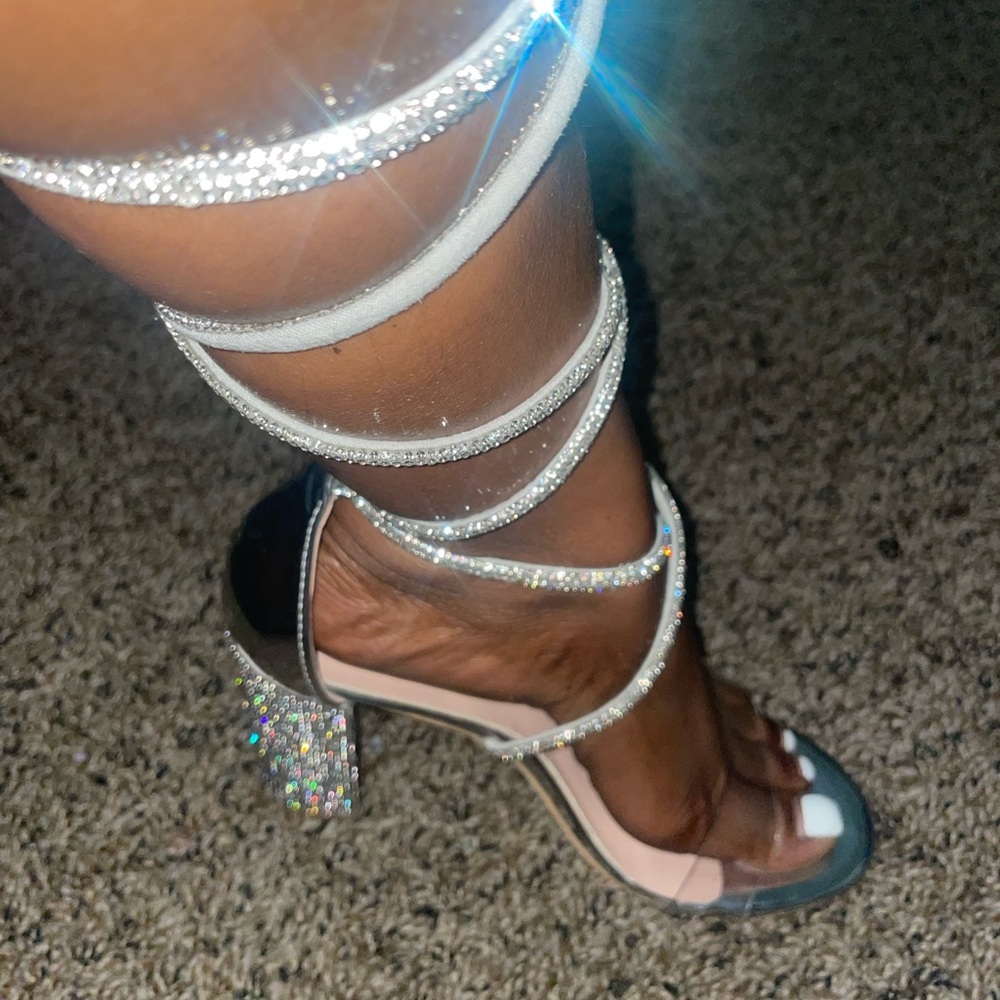 Silver heels